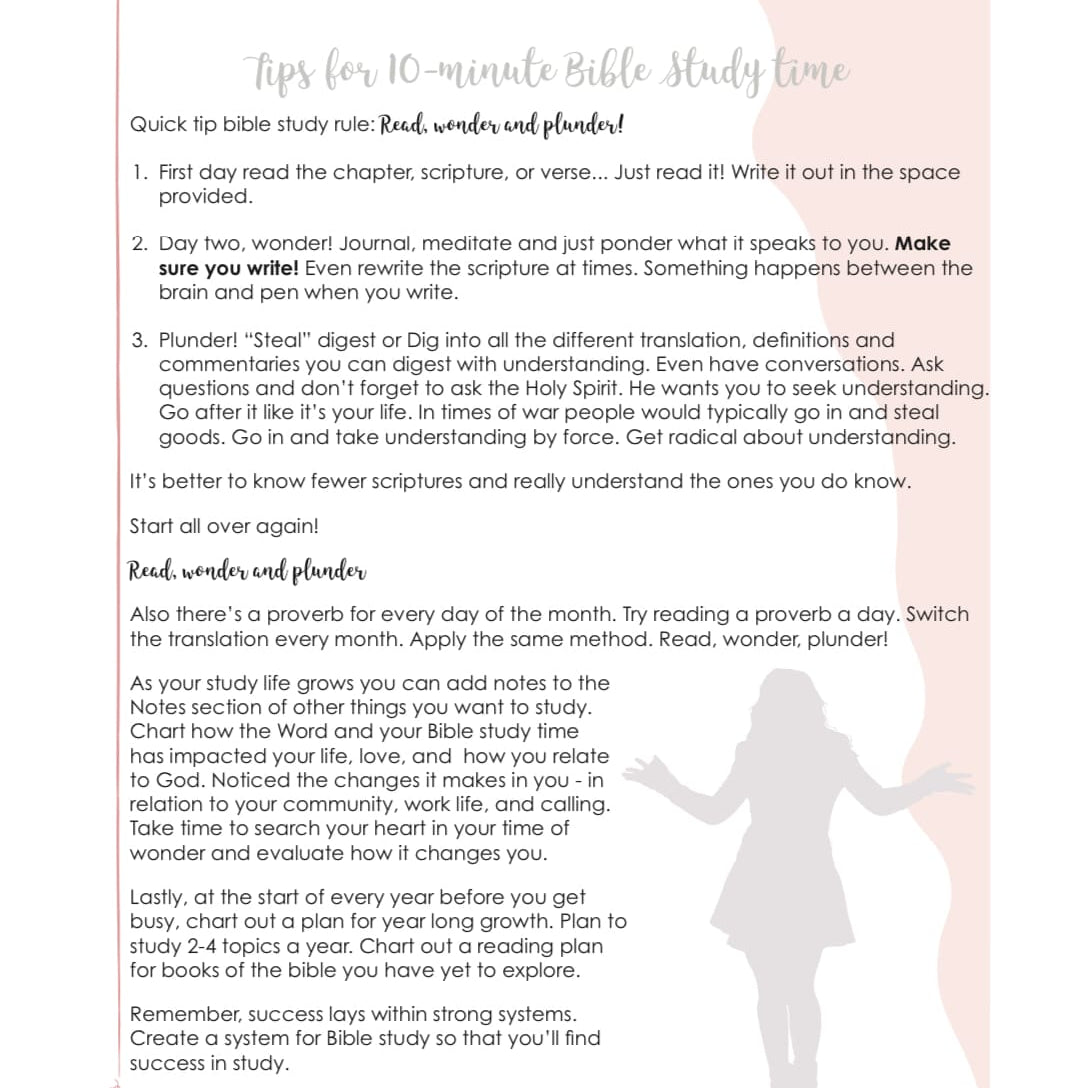 Guided success journal for women