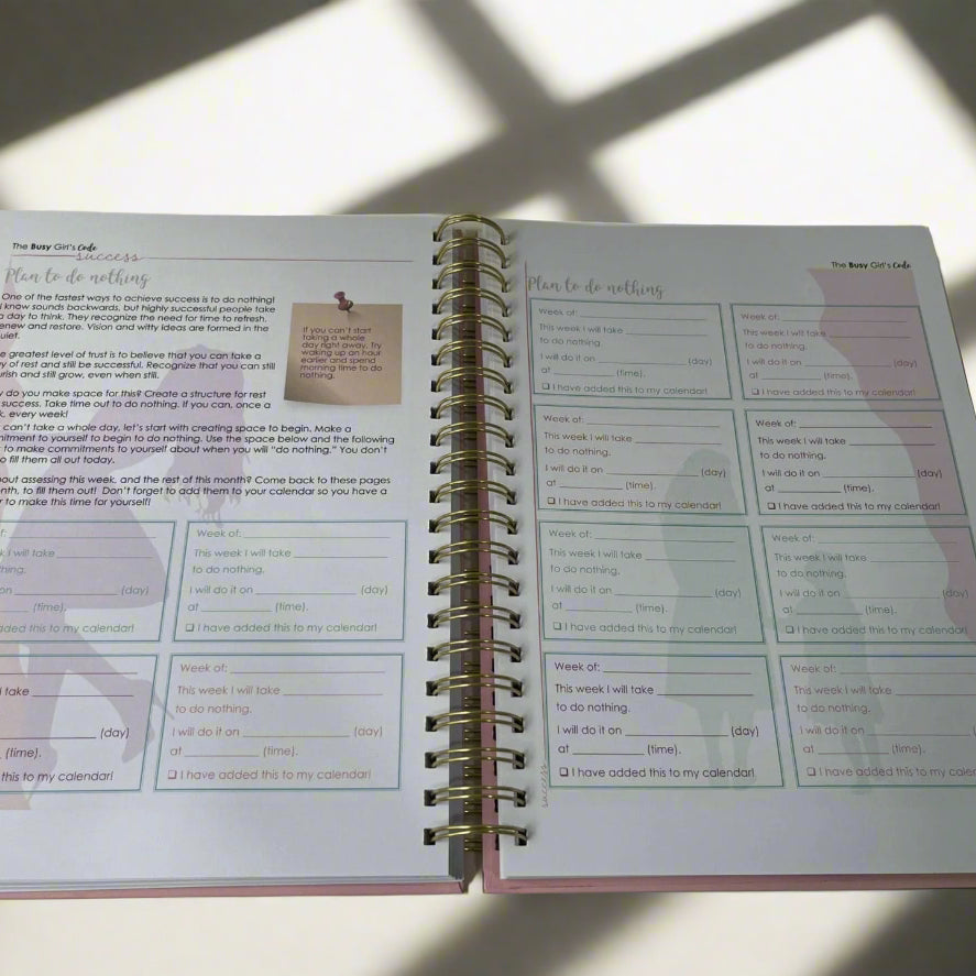 Guided success journal for women